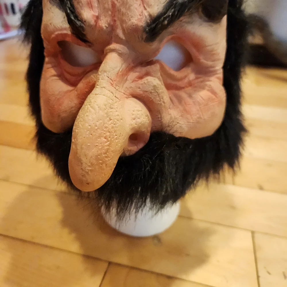 Rubber Halloween costume mask English police bobbie for adult